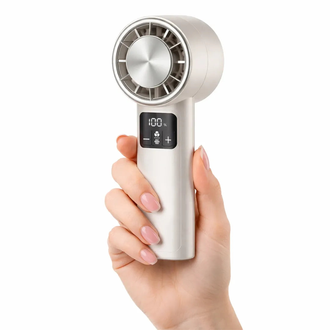 Ventilador de Mano Portátil Recargable de Alta Velocidad