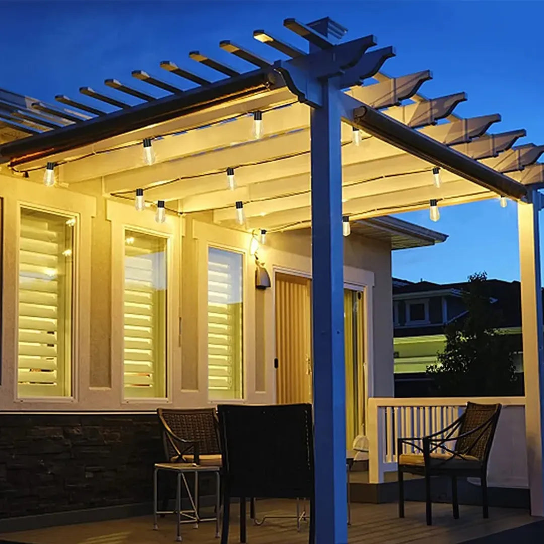 Guirnalda Luces Led Edison 5Mts con Panel Solar