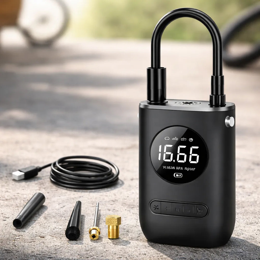 Inflador Compresor Portátil Digital Recargable USB