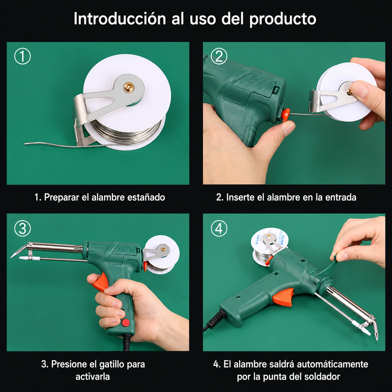 Kit soldadora 60W accesorios detalle – Milgenial Uruguay