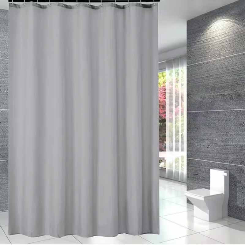 Cortina Gris en PEVA para Ducha