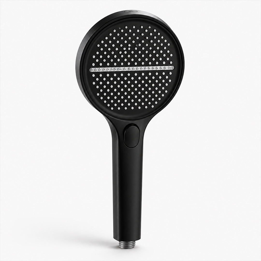 Cabezal de Ducha Eco Flow con 4 Modos Negro