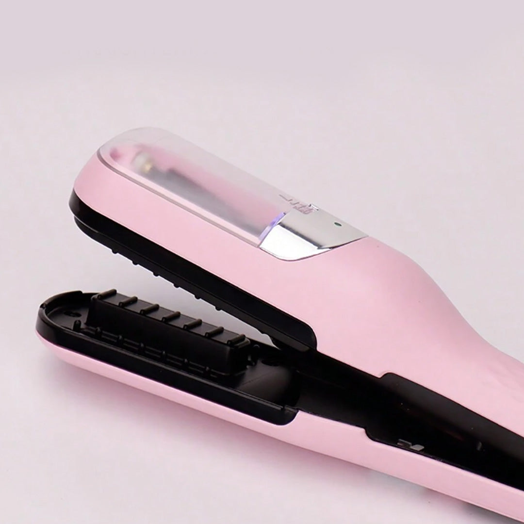 Plancha de Pelo con Recortado de Puntas Abiertas Rosa