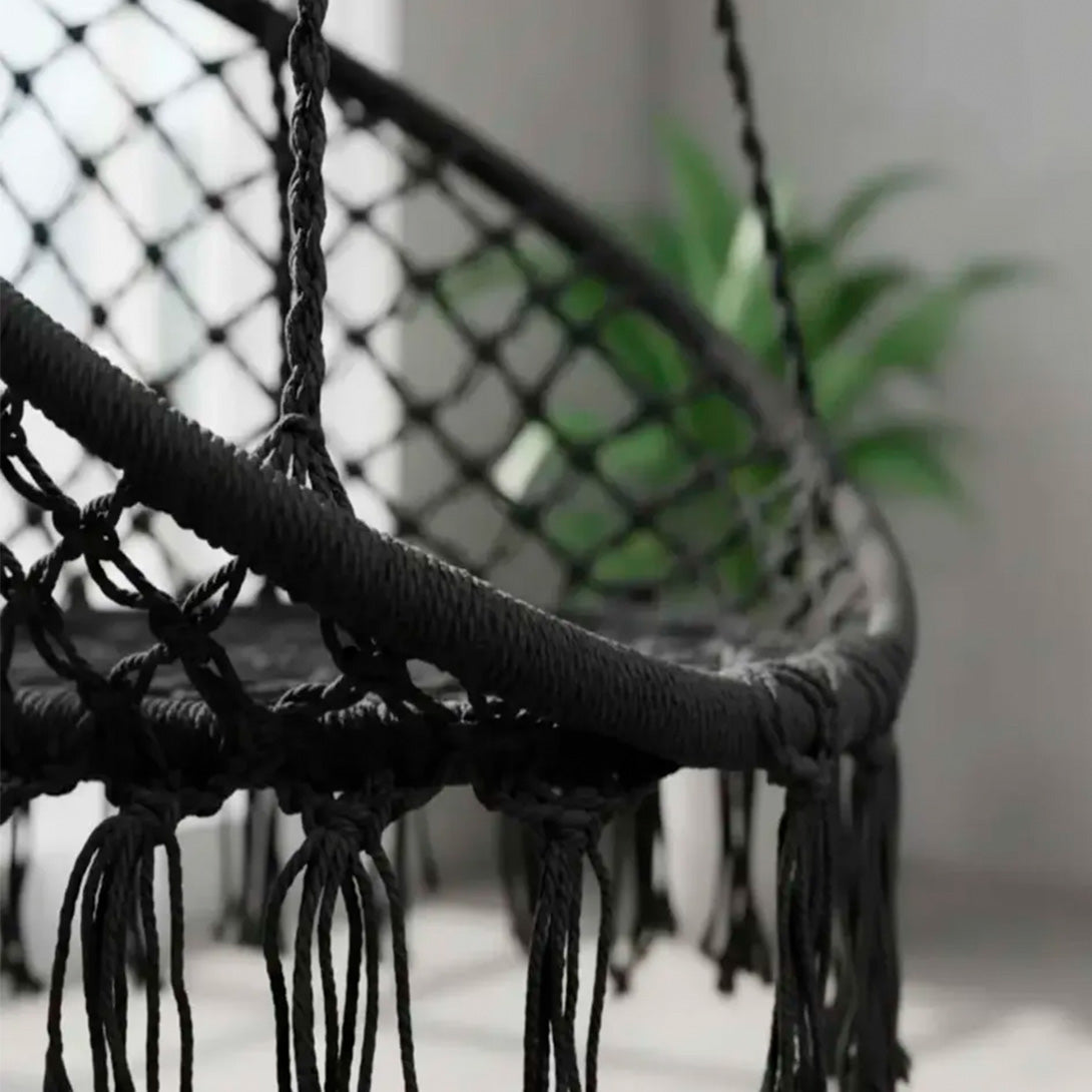 Silla Hamaca Colgante de Macramé