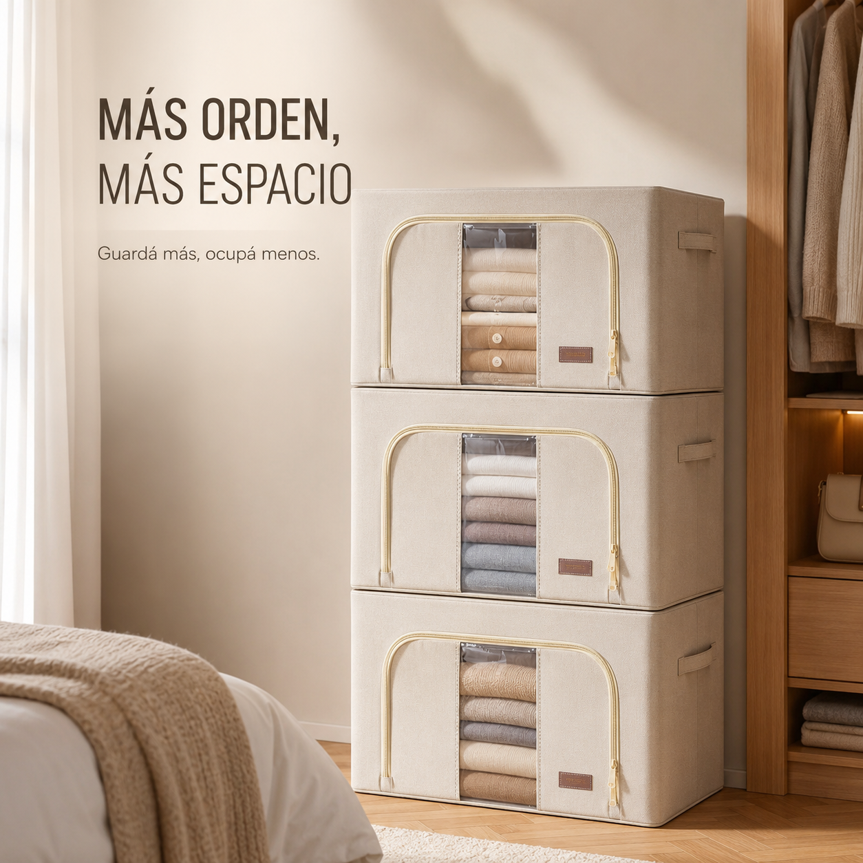 Caja Organizadora de Tela Diseño Estructural Milhome