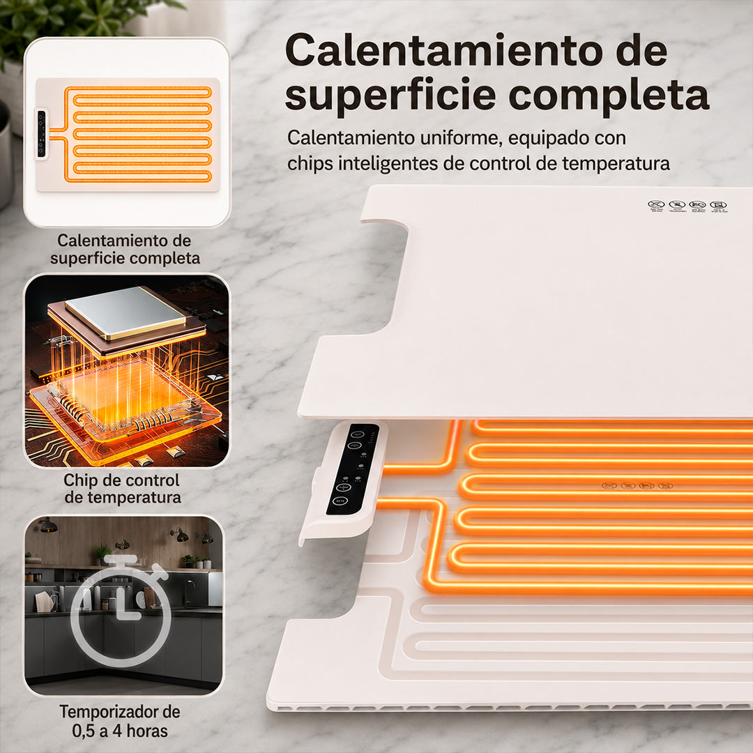 Bandeja Calentadora Eléctrica Plegable