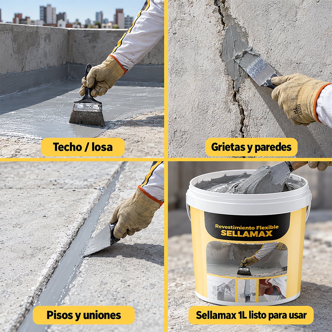 Revestimiento Impermeabilizante Flexible Sellamax Leisel 1L
