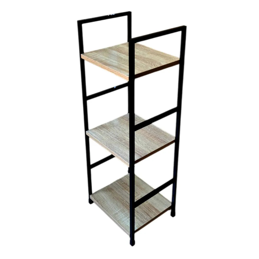 Biblioteca Estanteria de Hierro y mdf 3 Estantes