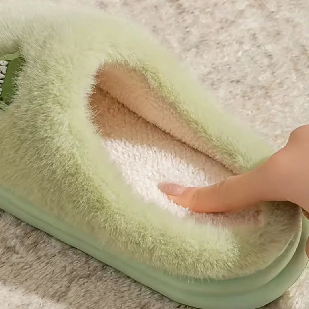 Pantufla Super Suave Momy Con Suela de Espuma Beige