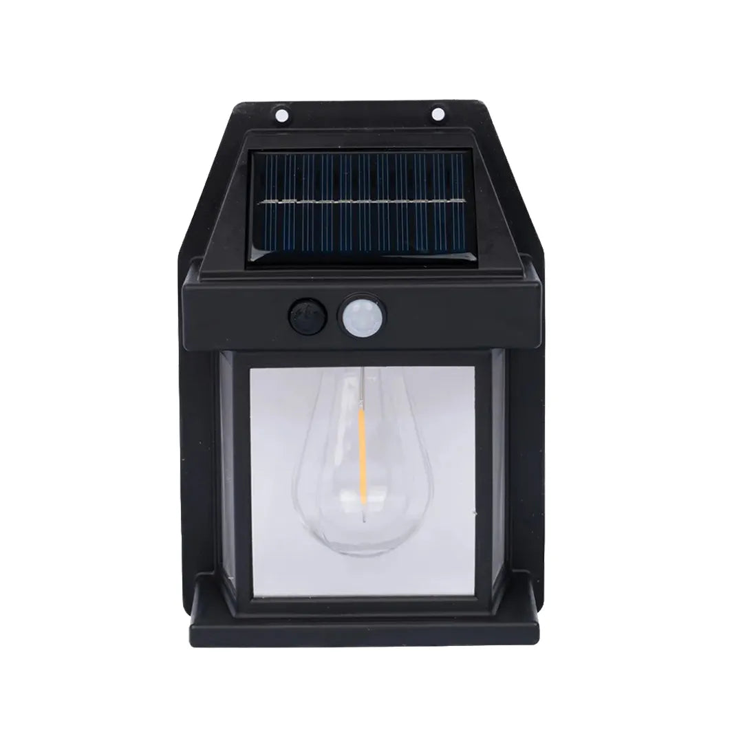 Lámpara de pared con sensor de movimiento con energía solar