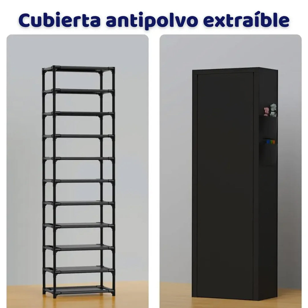Zapatera Organizador Vertical con 10 Niveles 20 a 22 Pares