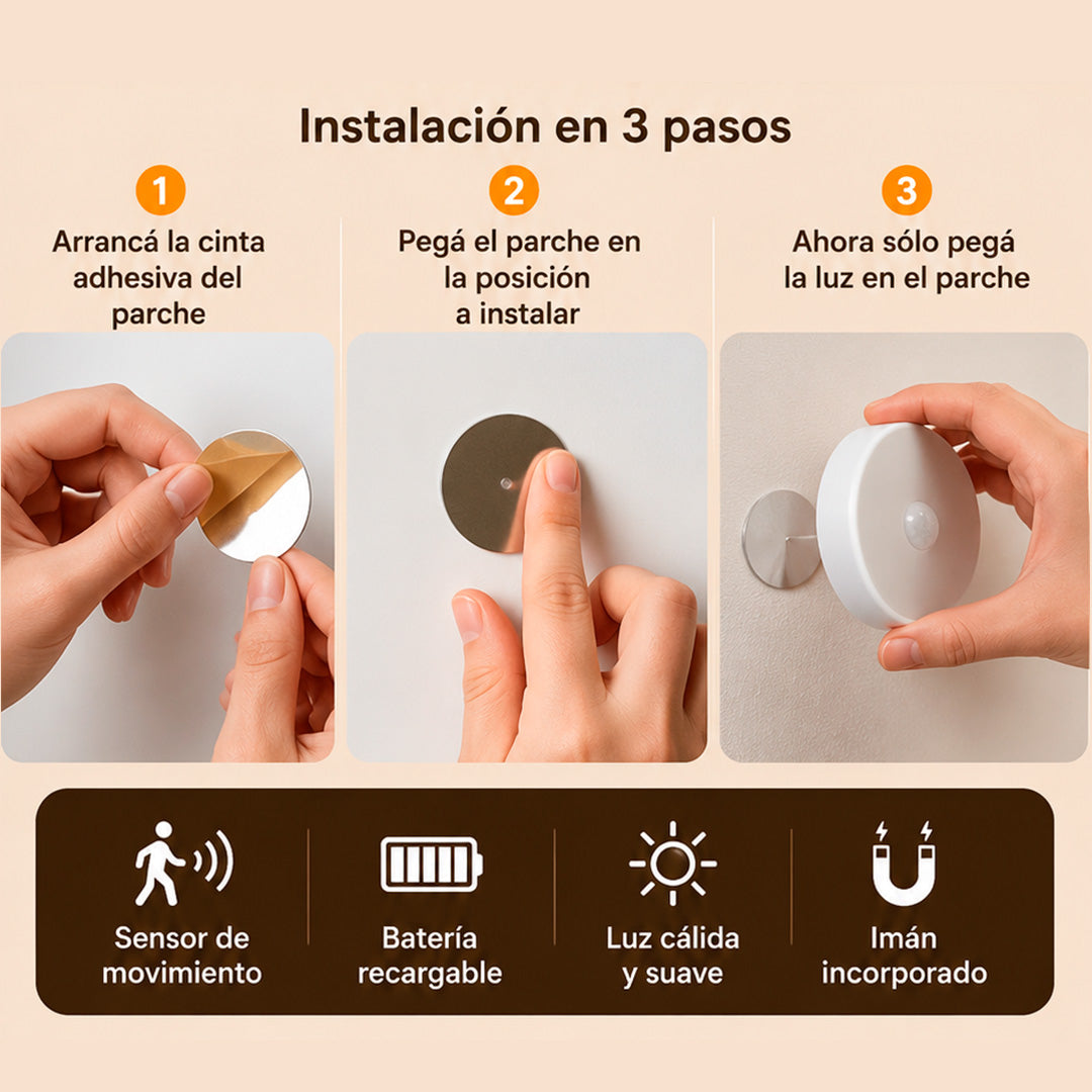 Pack de 4 Practifocos Led Recargables Multiuso