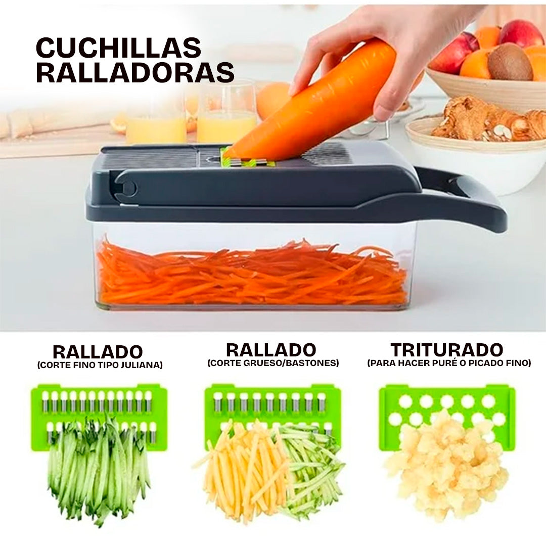 Cortador de Verduras Multifuncional 16 en 1 para Cocina