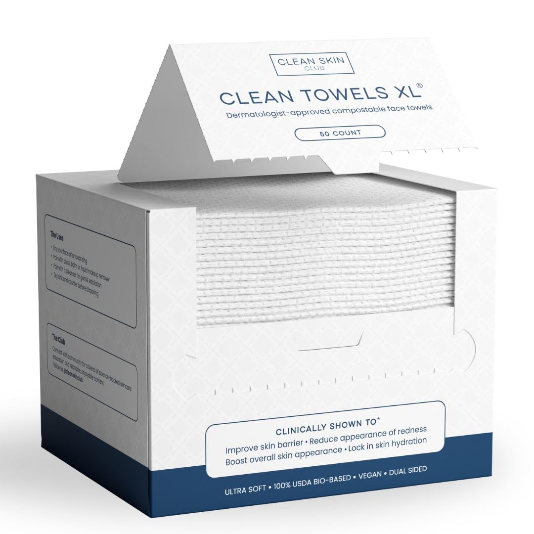 Pack de 50 Toallas de Limpieza Facial Biodegradables