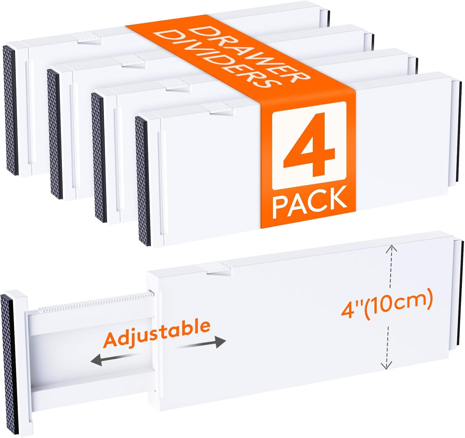 Pack de 5 Divisores Ajustables Para Cajón