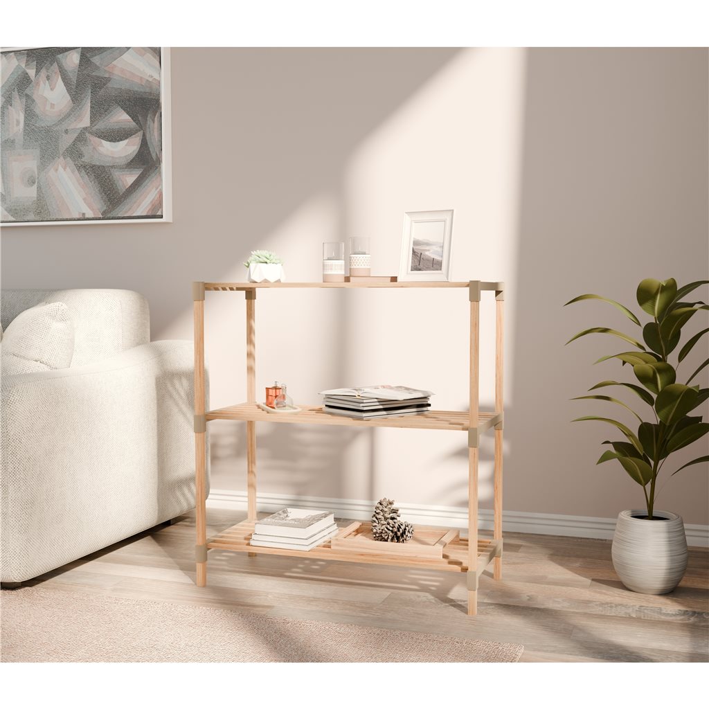 Estanteria Organizador de 3 Niveles3 Niveles 78x65x3