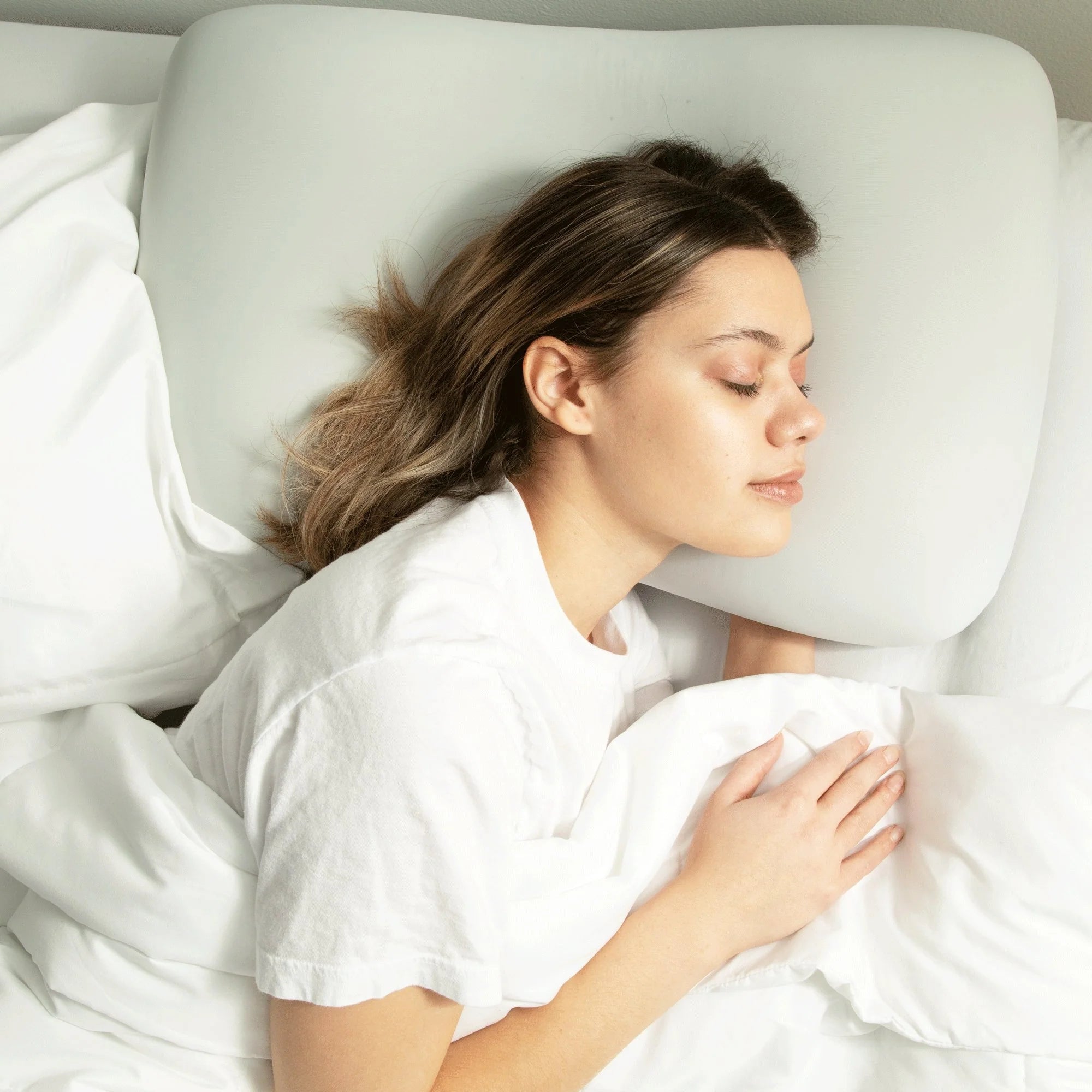 Almohada Cervical Ice Silk con Espuma Viscoelástica