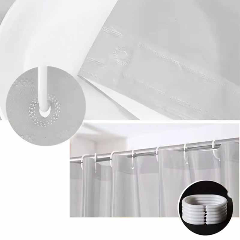 Cortina Gris en PEVA para Ducha