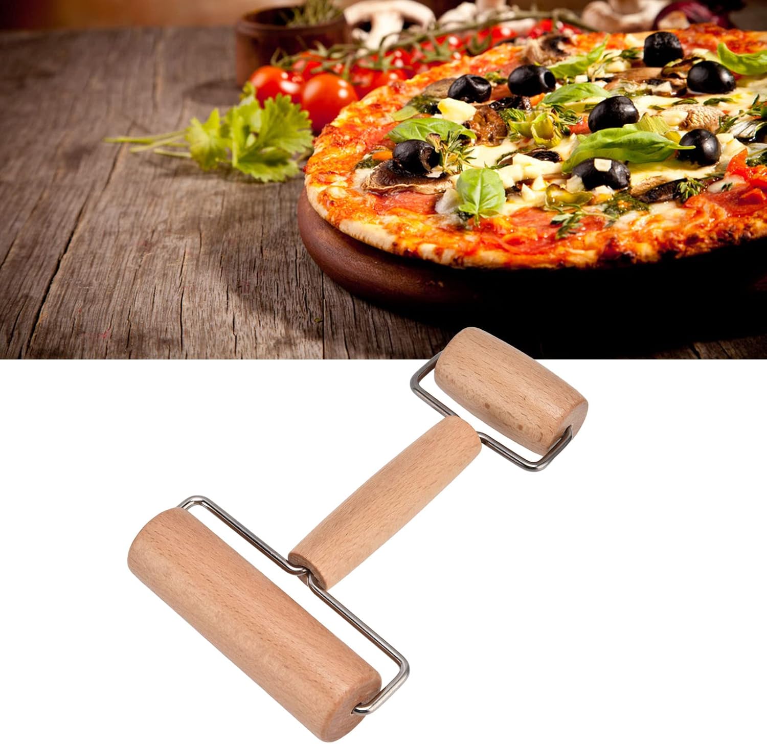 Rodillo de amasar ecológico 2 en 1