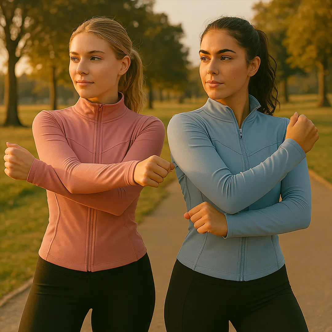 Campera Deportiva Aura Balance para Mujer con Cierre