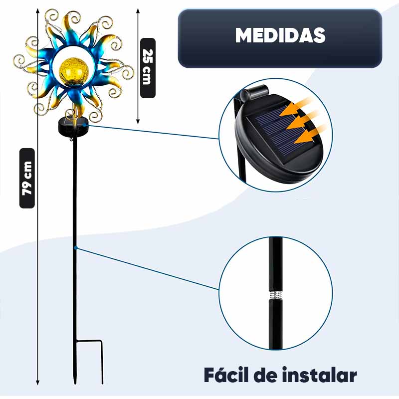 Luz Solar Para Jardín Magic Sun