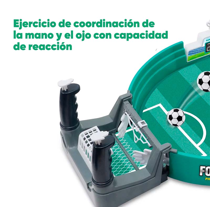 Juego Mini Futbolito De Mesa con 4 Pelotas