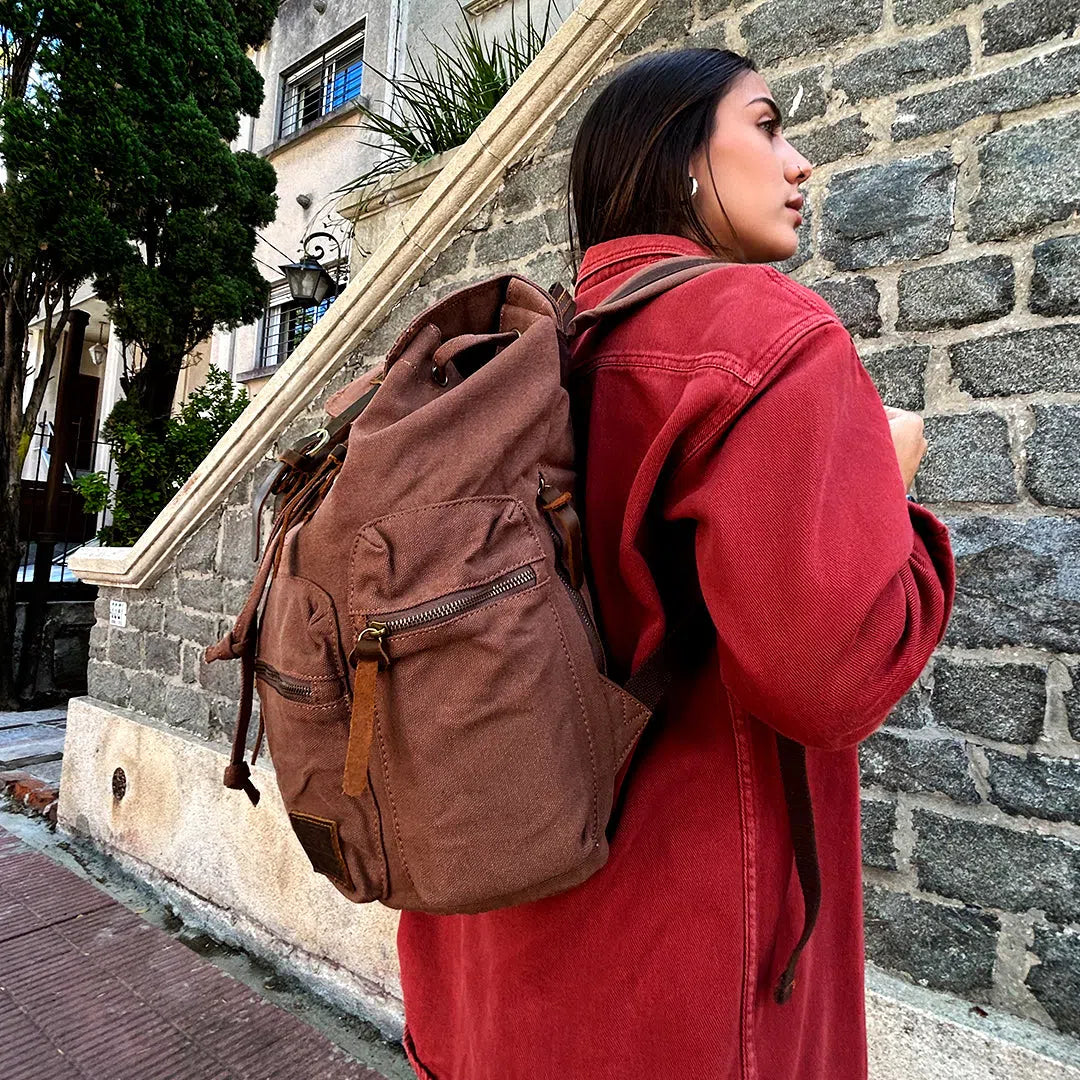 Mochila Kaukko Vintage Casual de Lona Marca Vinitivo