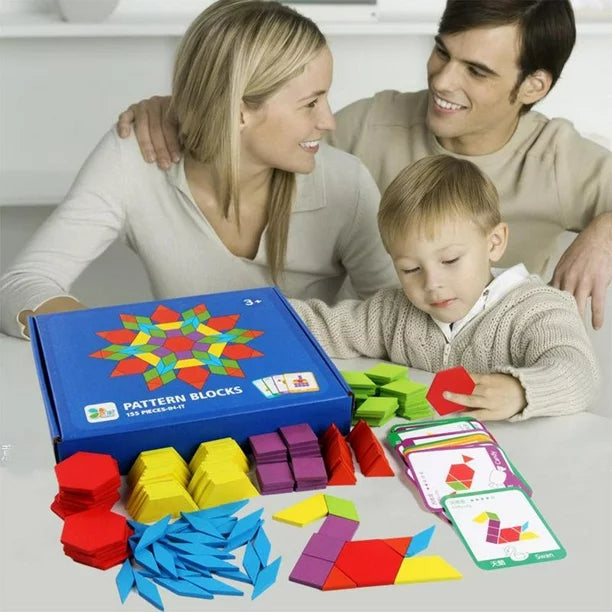 Juego Tangram de Patrones 155 Piezas