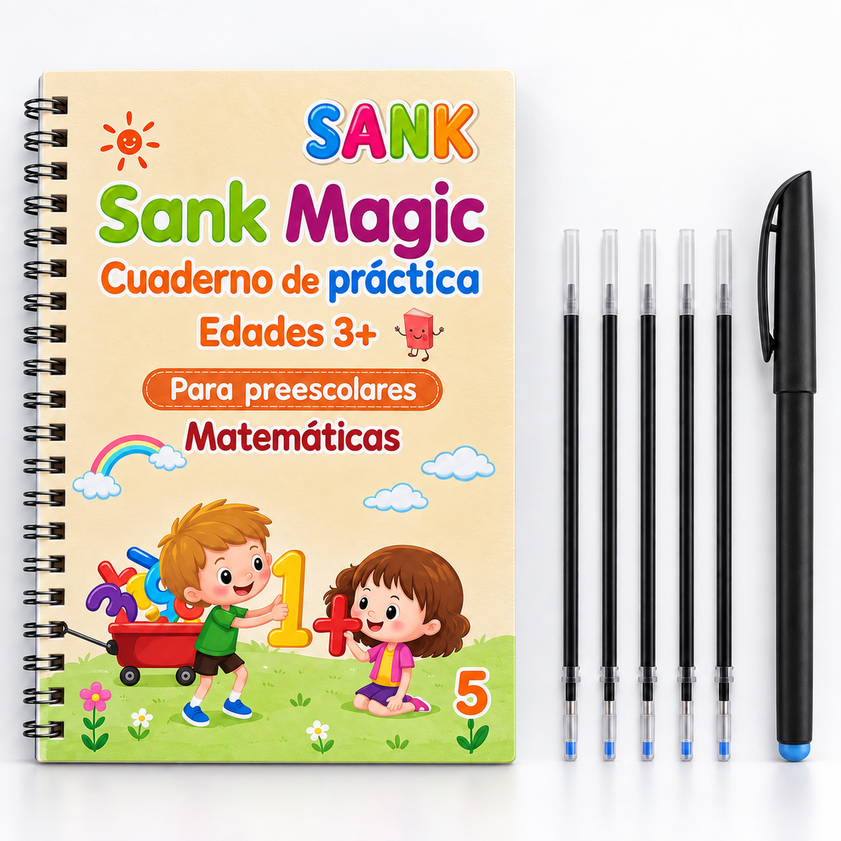 Set de 4 Libros Didacticos de Escritura Reutilizable