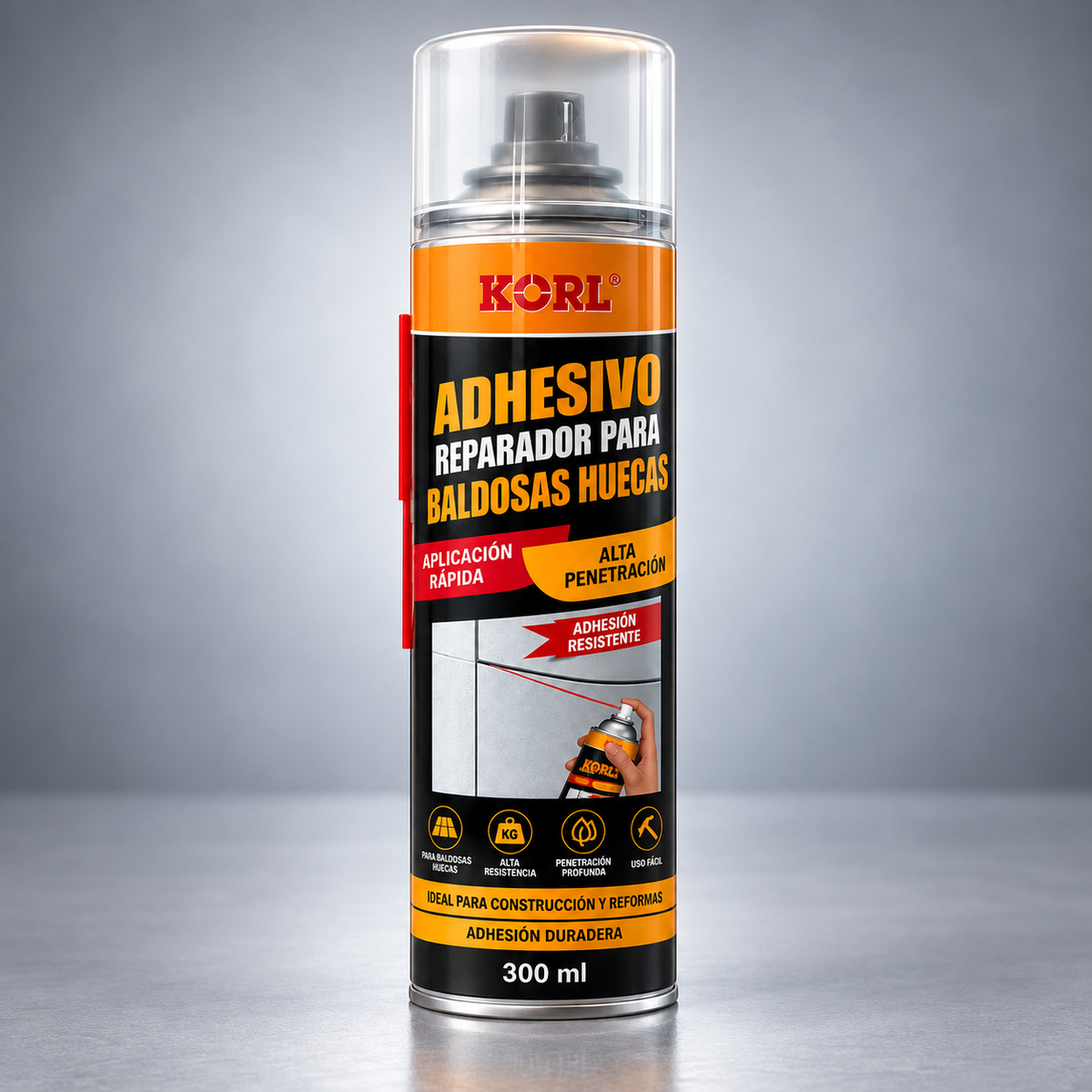 Spray Adhesivo Sellador para Grietas y Pisos