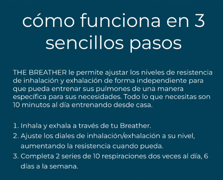 Ejercitador Respiratorio Inspiratorio Pulmonar