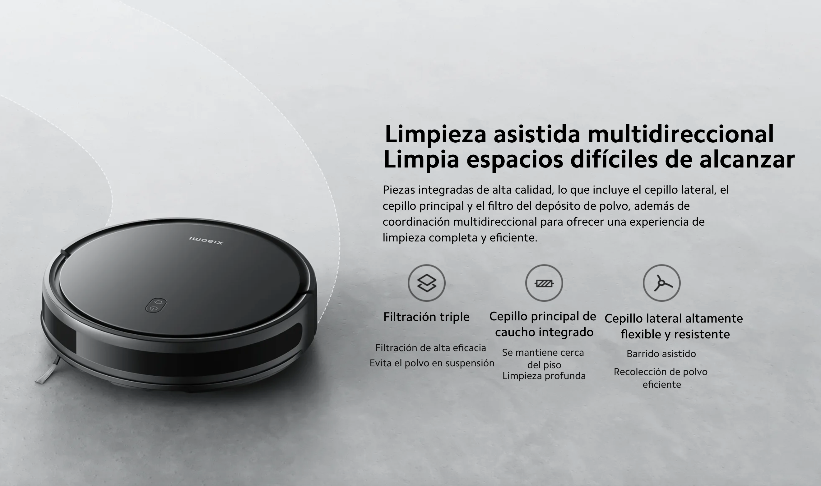 Aspiradora Xiaomi Robot Vacuum E10C Negra