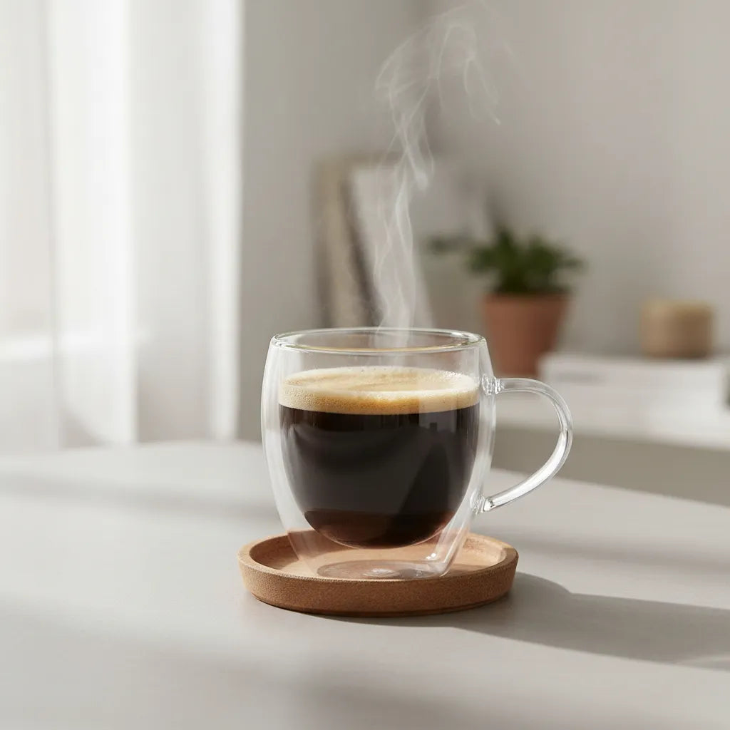 Taza de Vidrio Doble Pared 250 ml