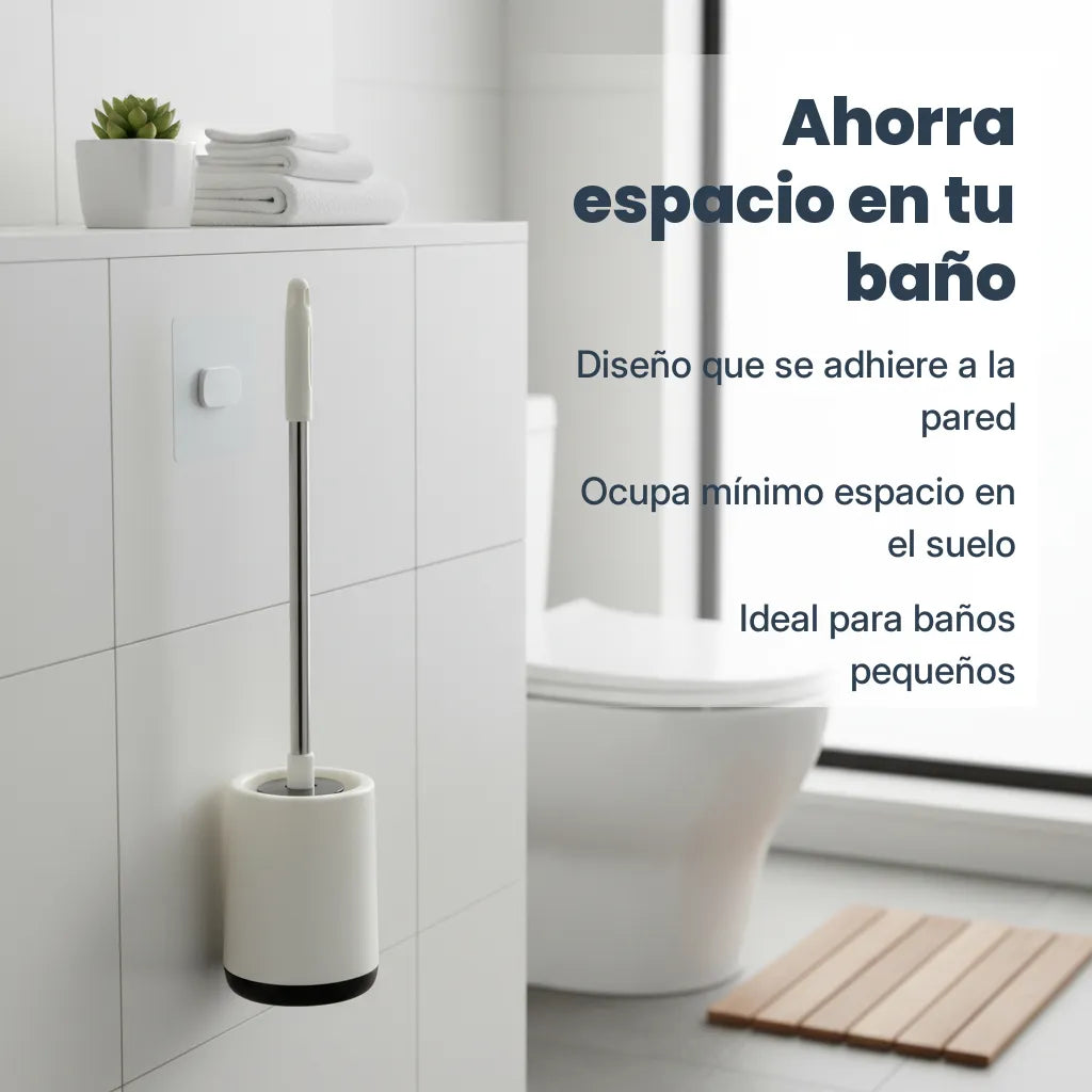 Escobilla para Inodoro con Adhesivo para Pared