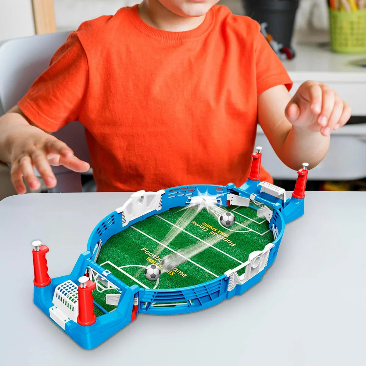 Juego Mini Futbolito De Mesa con 4 Pelotas