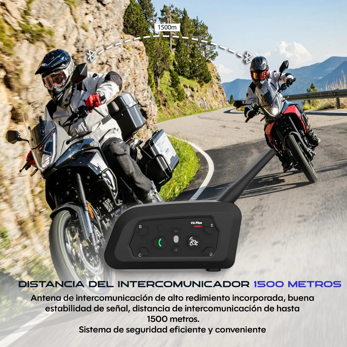 Intercomunicador Bluetooth Para Cascos De Moto