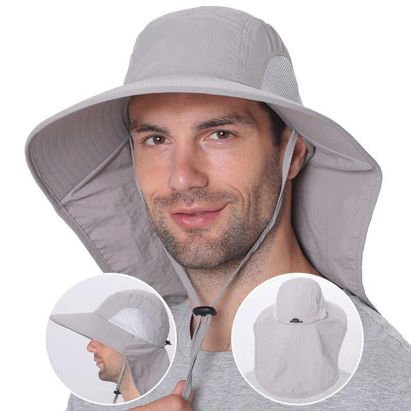 Sombrero con Solapa con Protección UV
