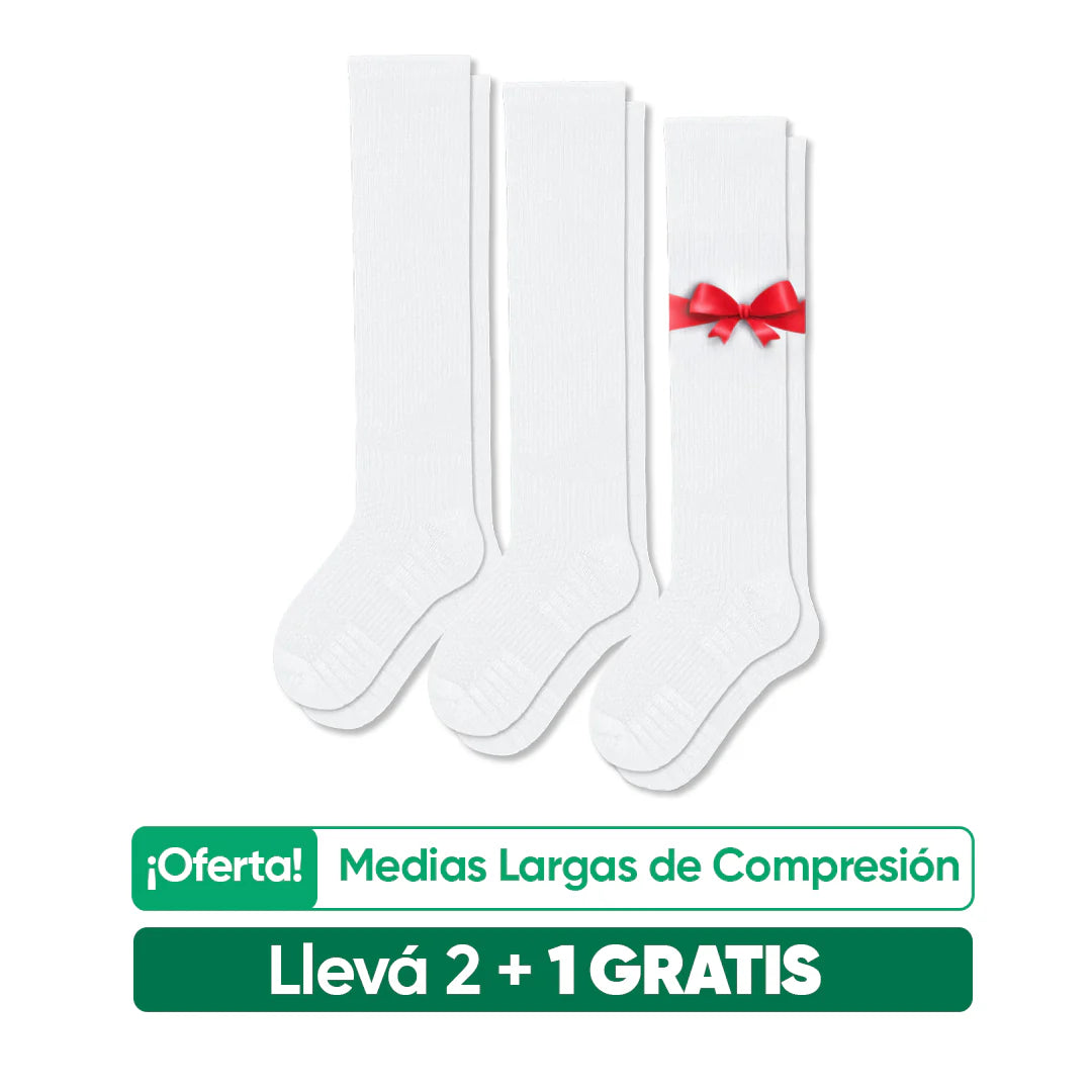 Oferta Pack de 3 Medias Largas de Compresión Marca Wilma