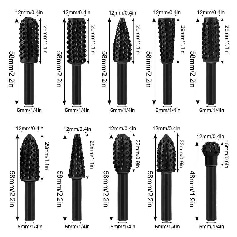 Broca Rotativa de Carburo de Tungsteno Para Madera