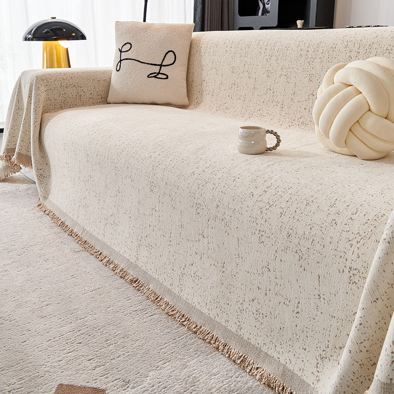 Manta Cubre Sofa de Chenilla Reversible