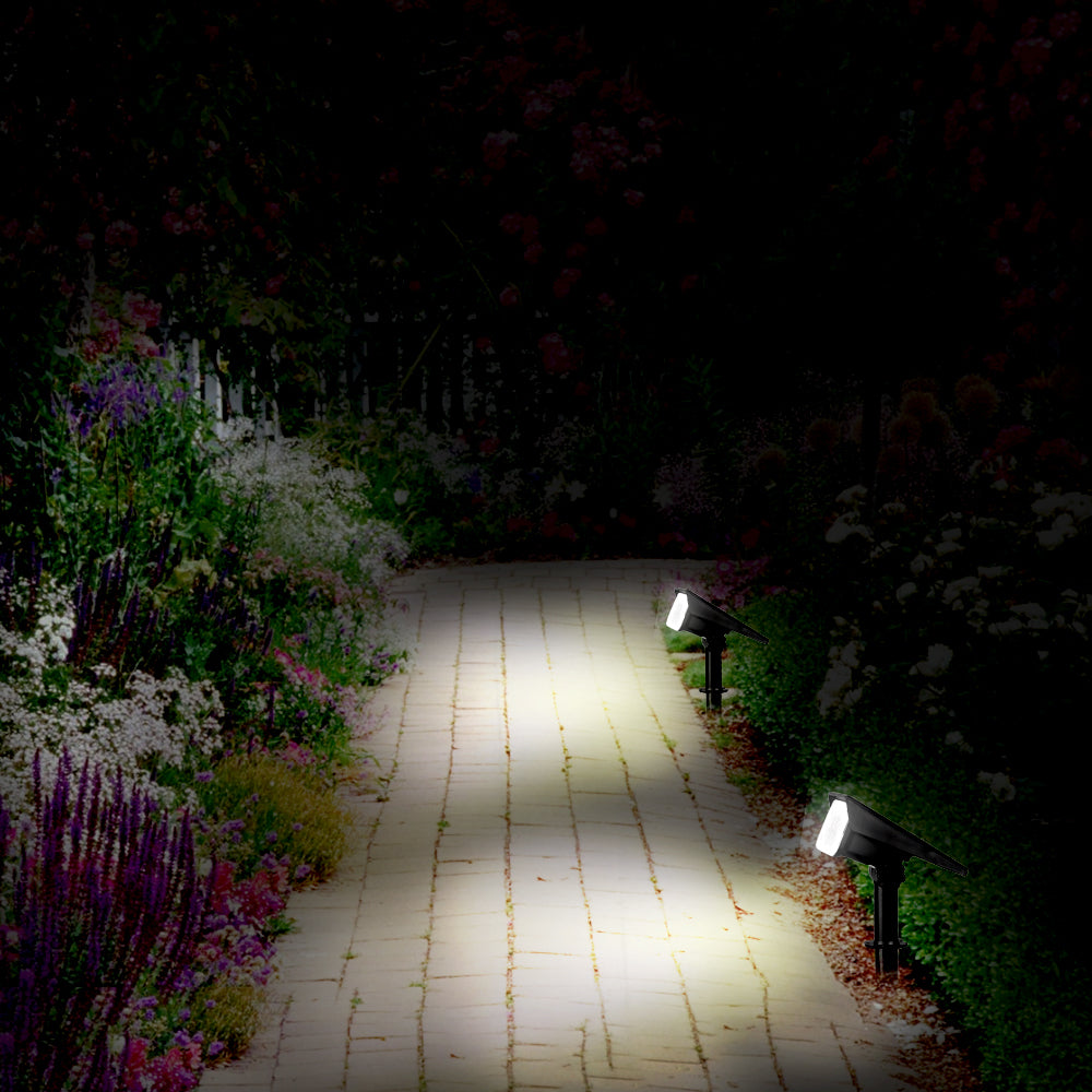 Luz Solar Led Para Jardin Con Estaca Luz Fria Para Exterior