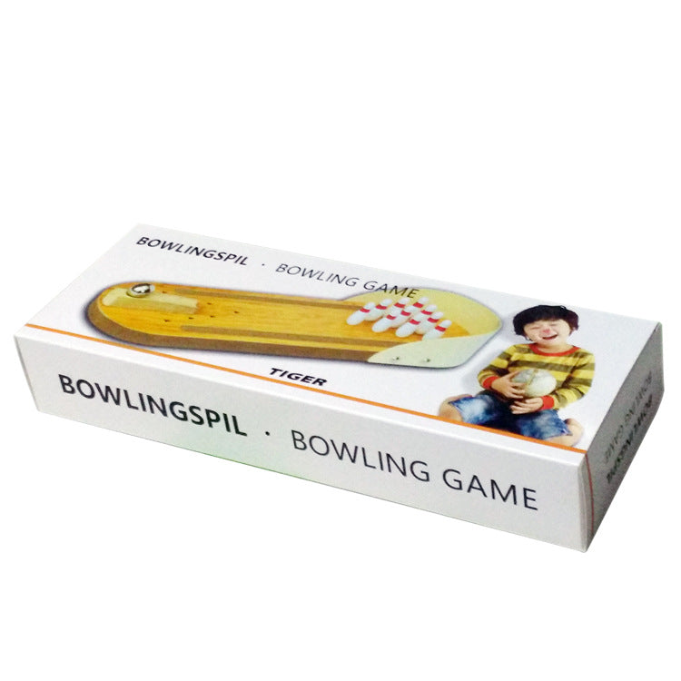 Juego Bowling de Madera para Mesa