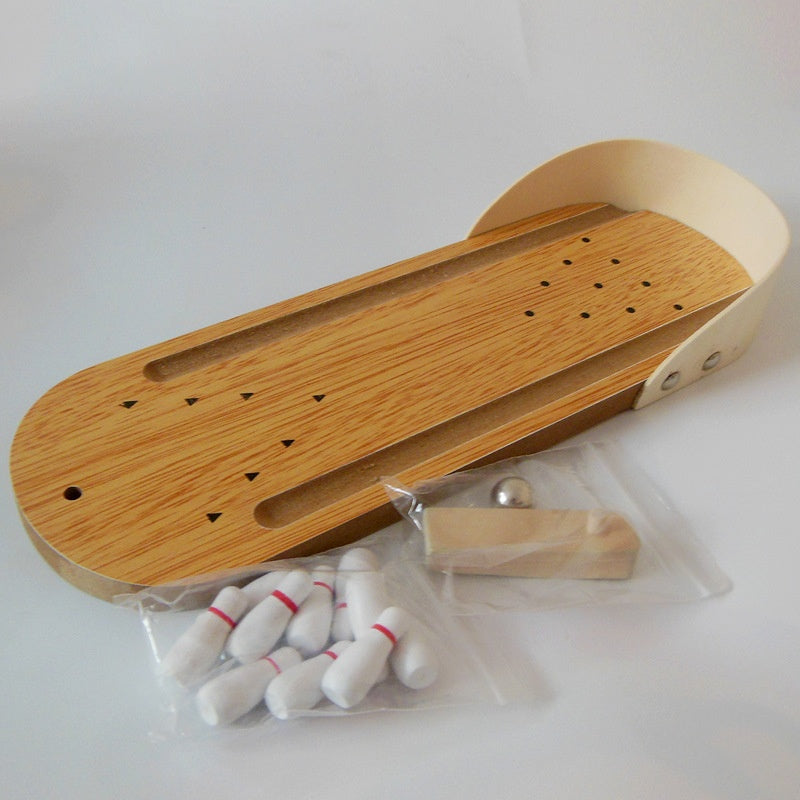 Juego Bowling de Madera para Mesa