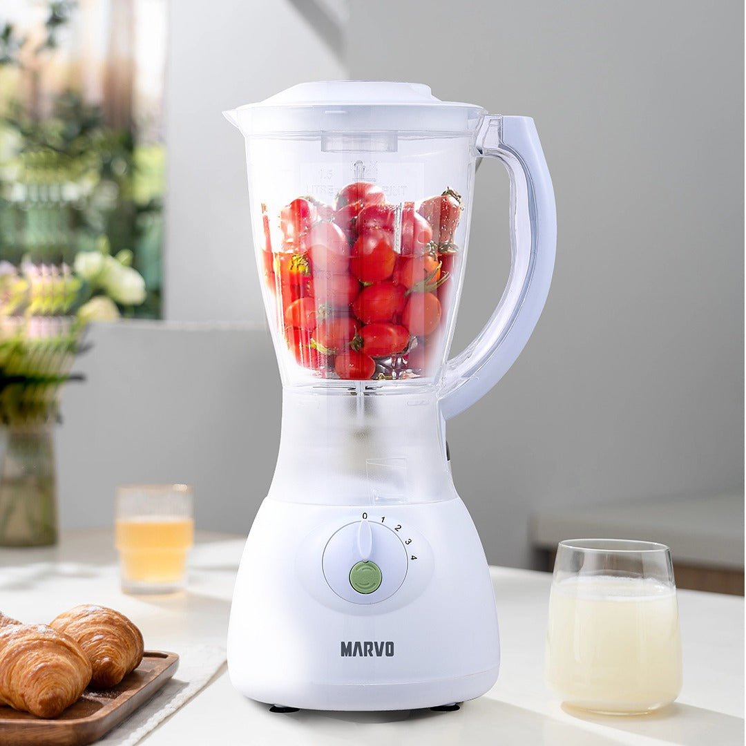 Licuadora Marvo HBR-057 4 Vel Plástico Blanco