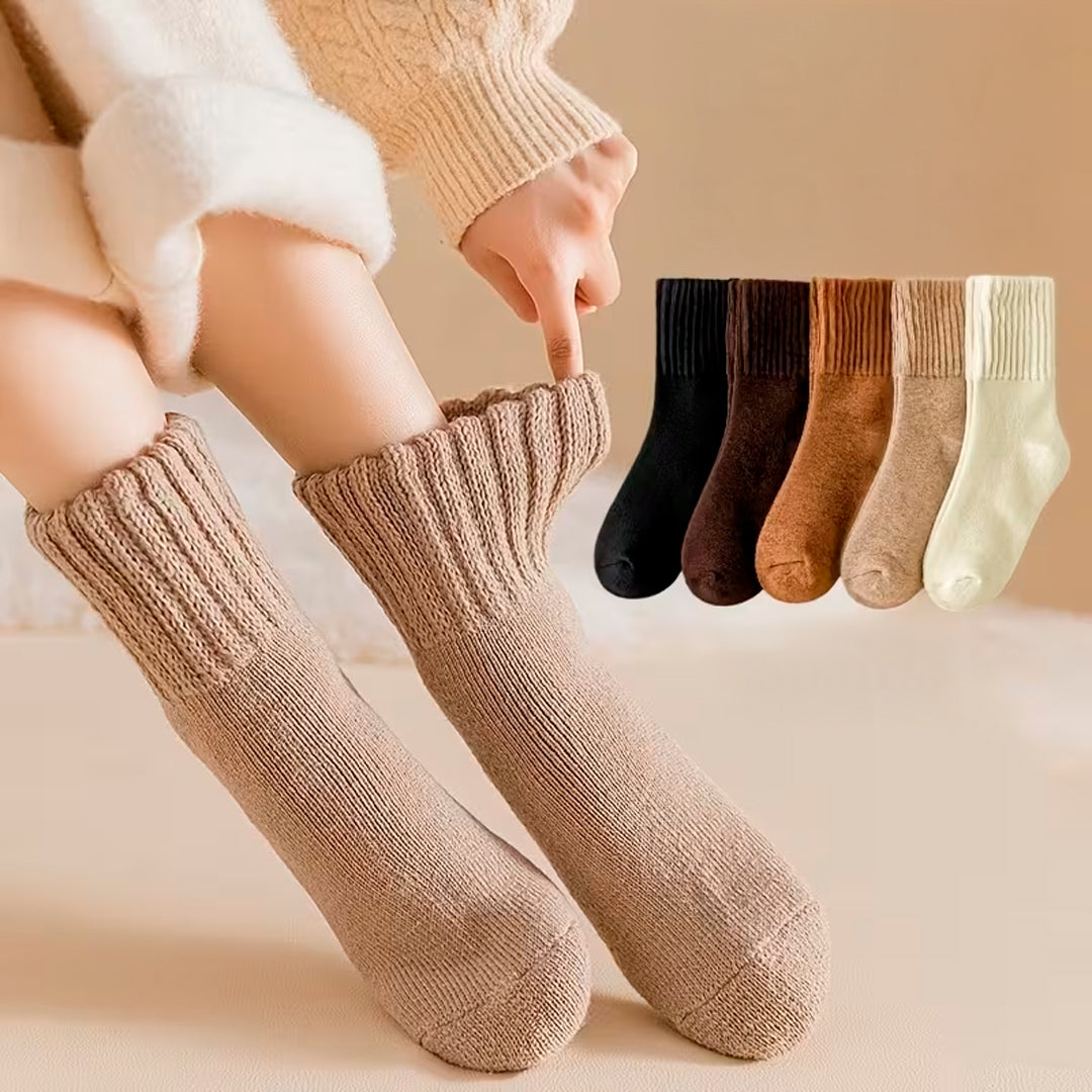 Pack de 5 Medias Con Interior de Felpa
