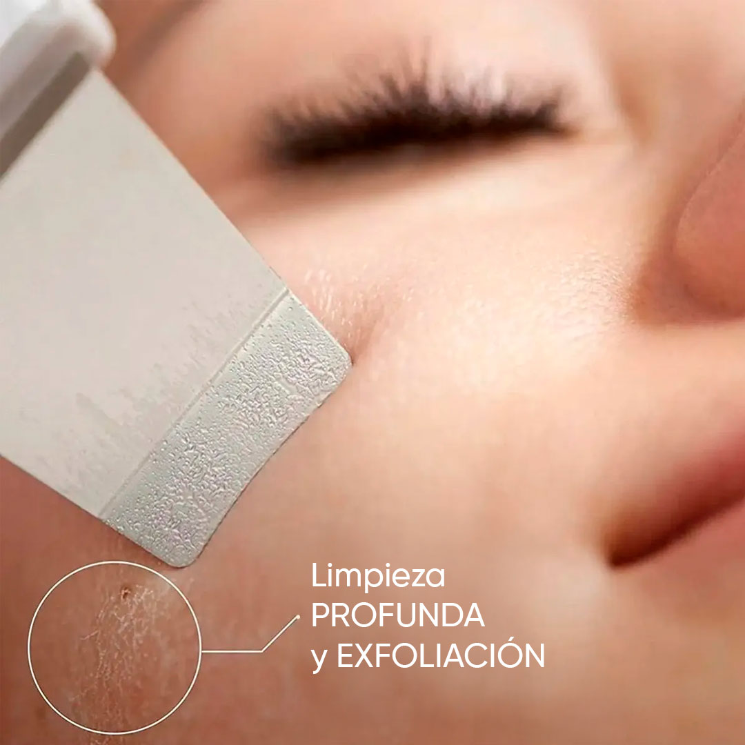 Espátula Facial Ultrasónica Limpieza Profunda Portátil