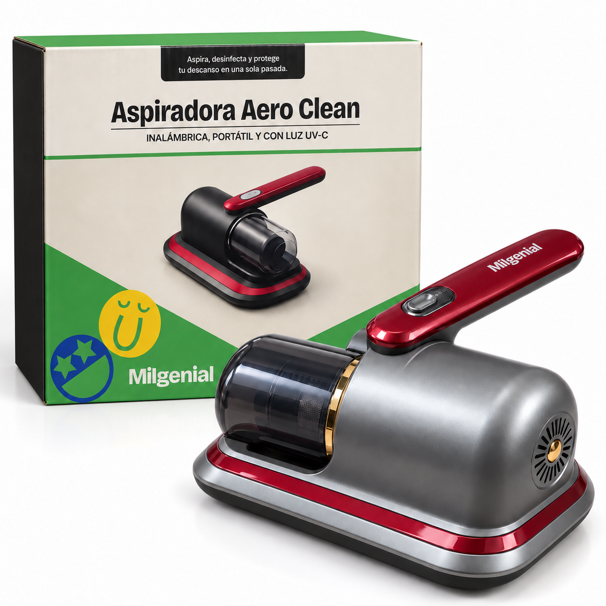 Aspiradora Inalámbrica de Mano Aero Clean Marca MilGenial