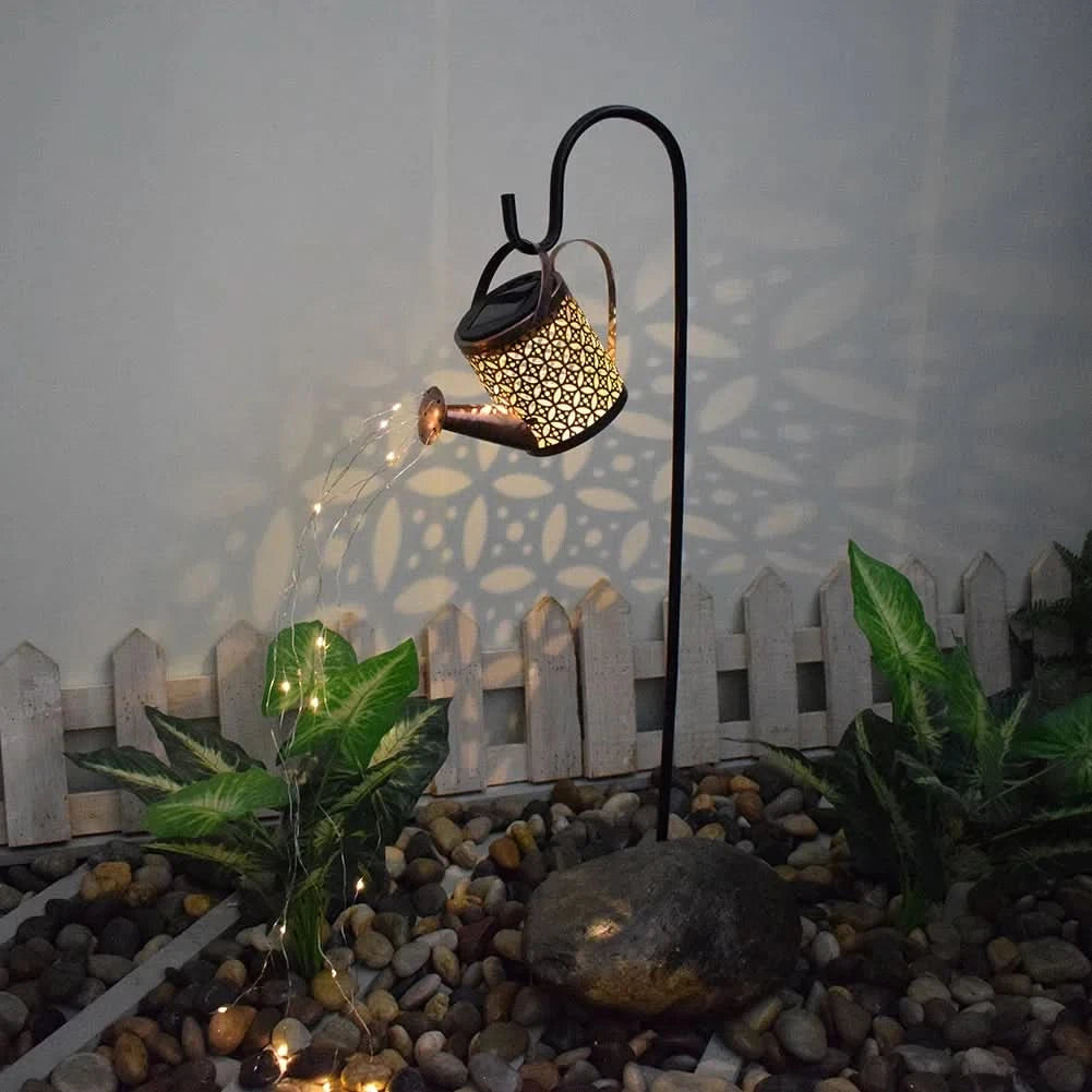 Jarra Led para Jardin con Panel Solar Y Bateria