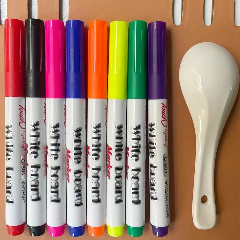 Marcadores Magicos para Agua con Tinta Flotante y Cuchara