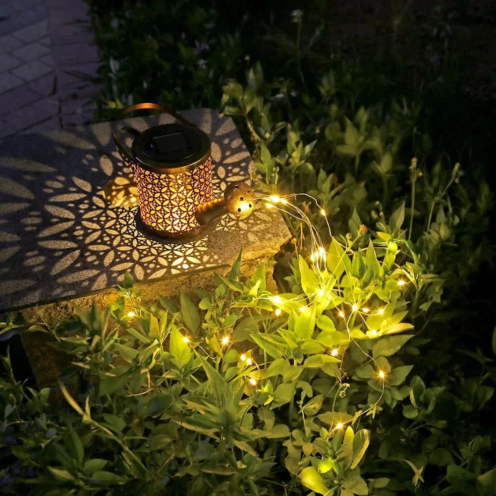 Jarra Led para Jardin con Panel Solar Y Bateria